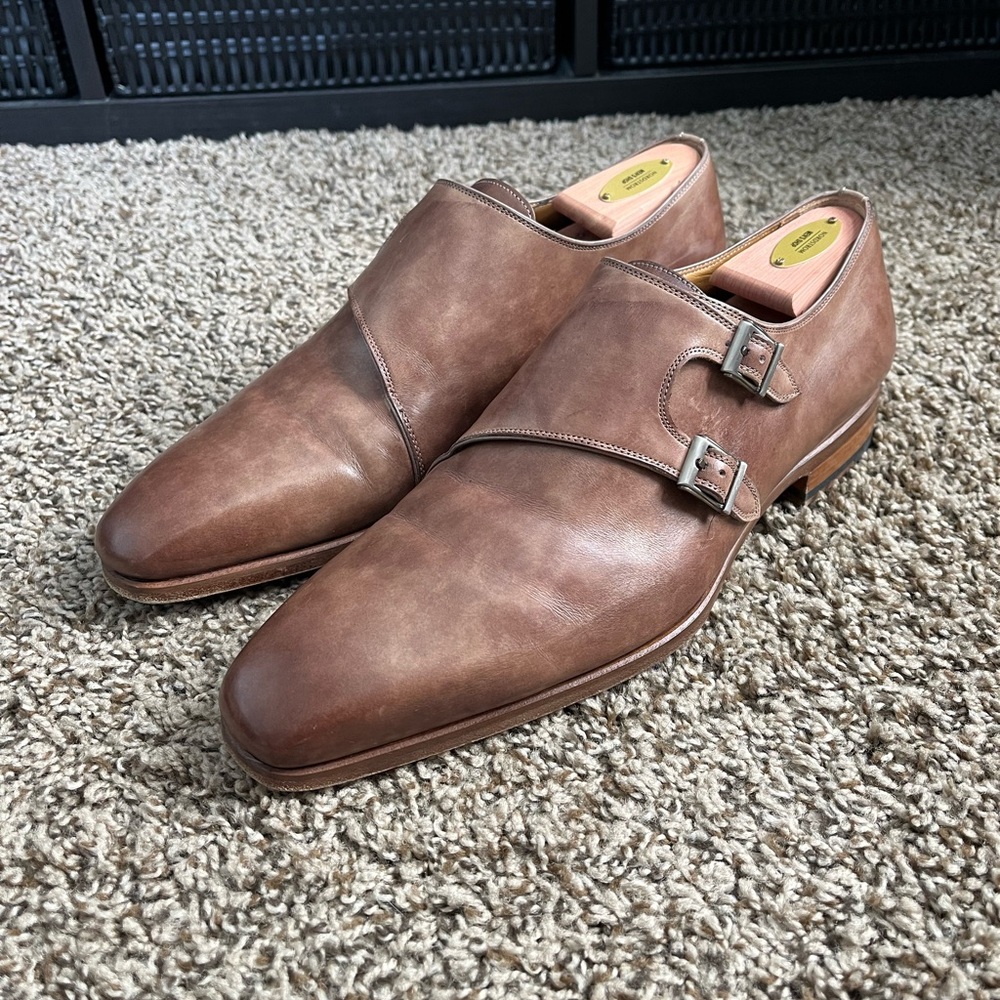 Magnanni Monk Strap Loafers